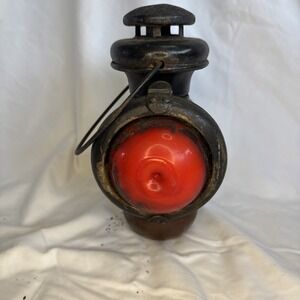 Ford Model T Kerosene Headlamp With A Repurposed Red Glass Lense